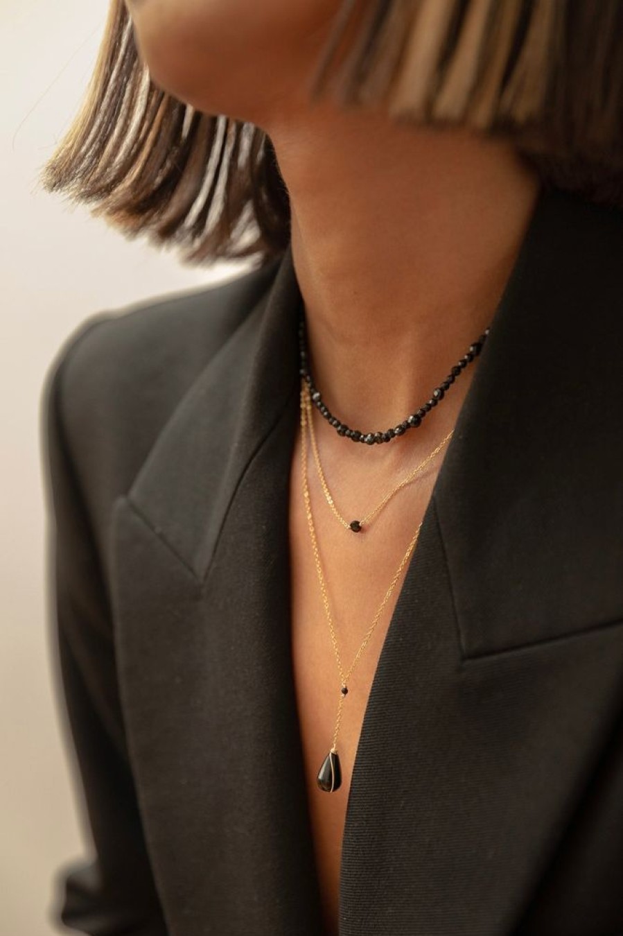 Colliers YAY Paris | Collier Cravate Poire - Agate