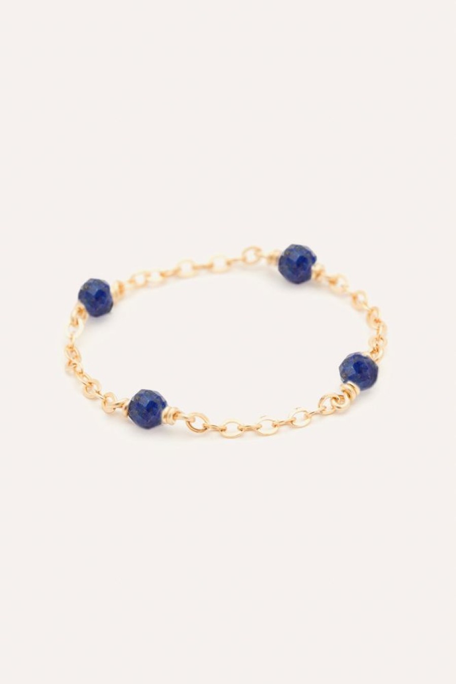Bagues YAY Paris | Bague Chainette Satellite - Lapis-Lazuli