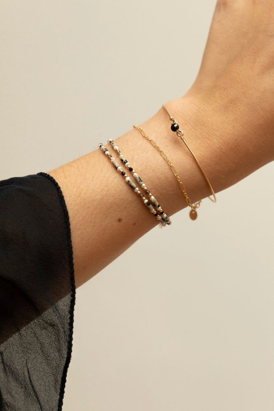 Bracelets YAY Paris | Jonc Moon - Spinelle