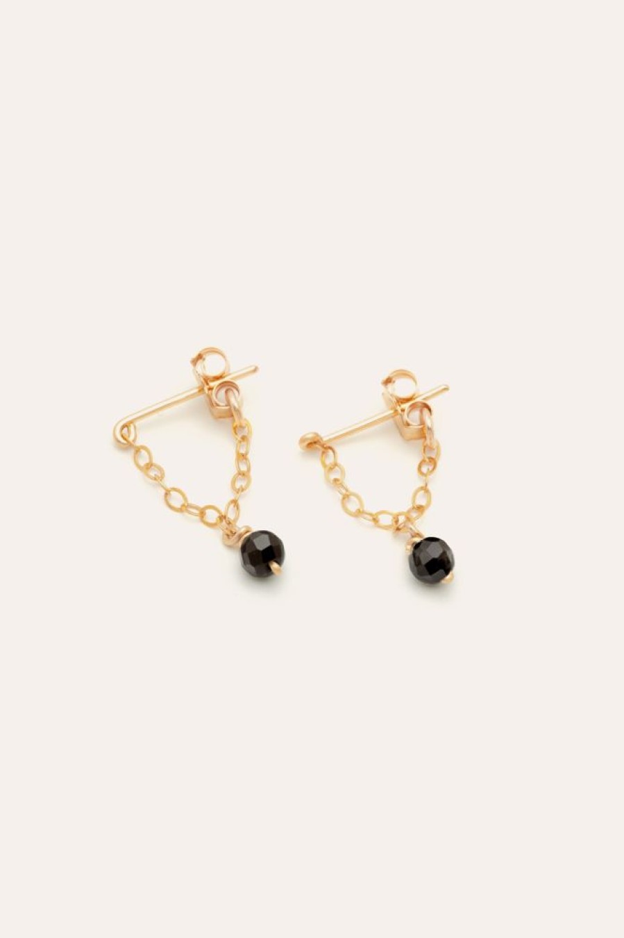 Boucles D'Oreilles YAY Paris | Boucles D'Oreilles Chainette - Agate