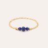 Bagues YAY Paris | Bague Chainette Chance - Lapis-Lazuli