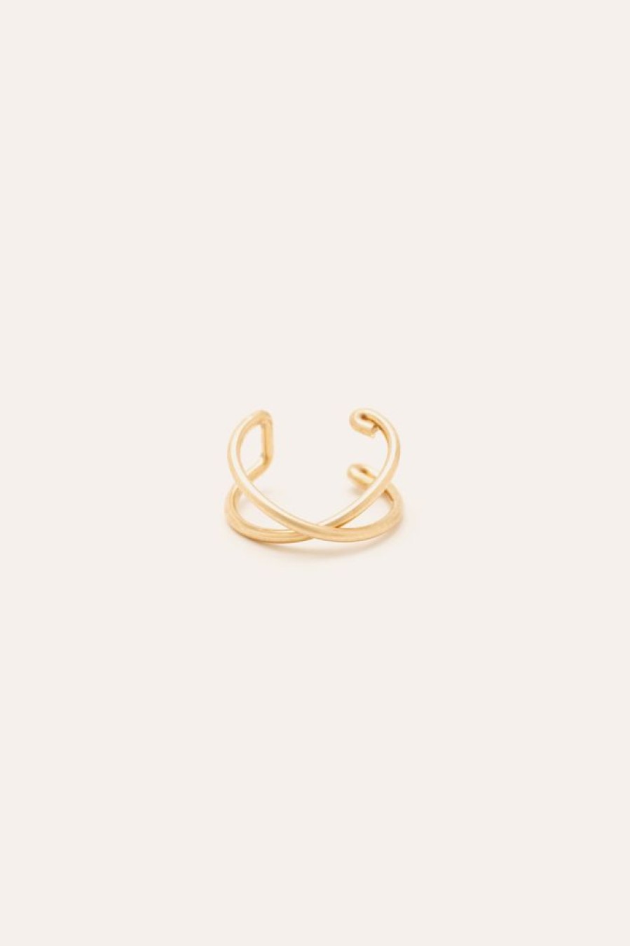 Boucles D'Oreilles YAY Paris | Faux Piercing Croise Essentiel