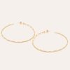 Boucles D'Oreilles YAY Paris | Grandes Creoles Torsade