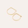 Boucles D'Oreilles YAY Paris | Mini Creoles Martele - Or 750