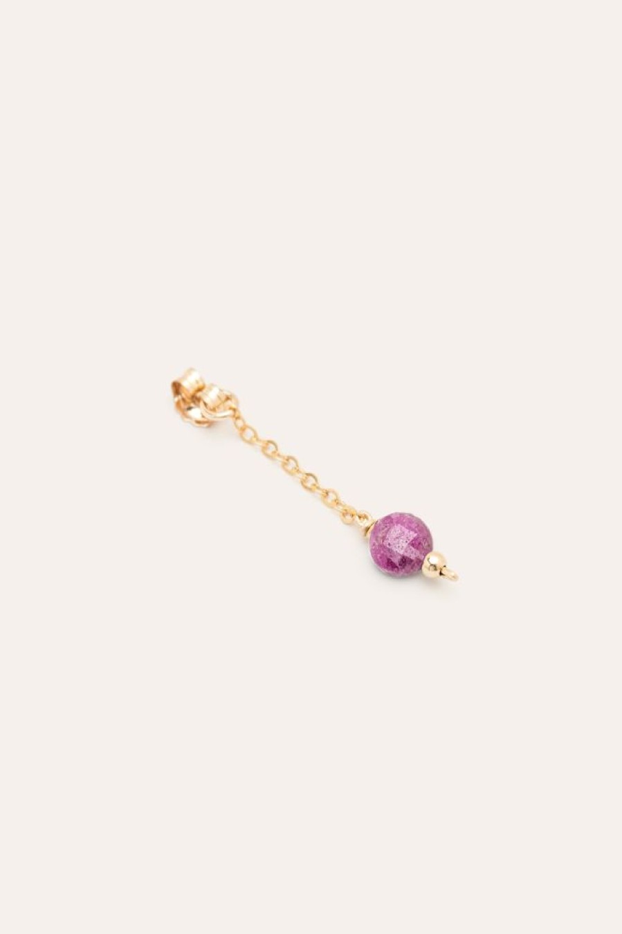 Boucles D'Oreilles YAY Paris | Fermoir Stella - Rubis