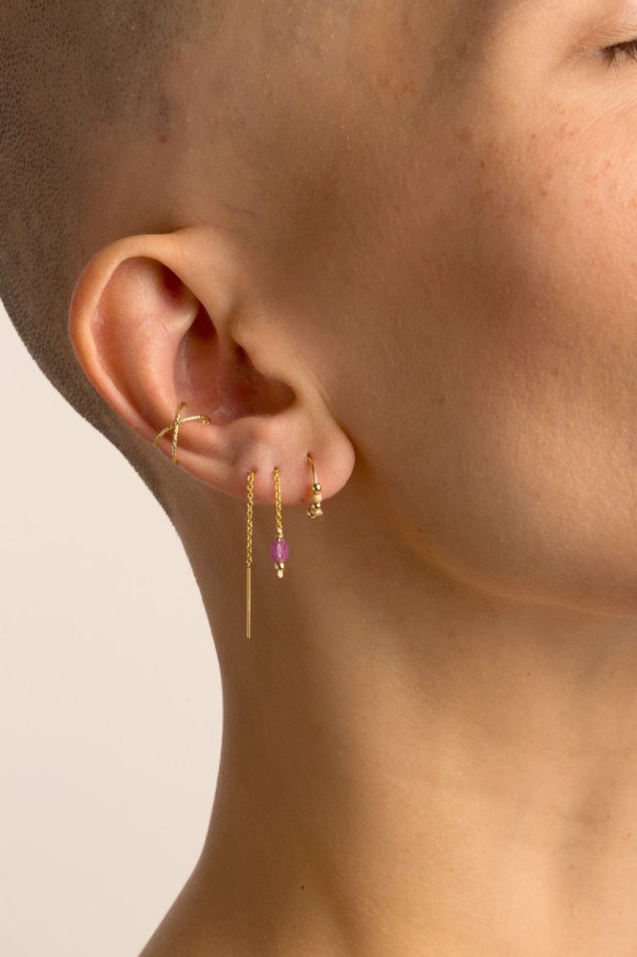 Boucles D'Oreilles YAY Paris | Mini Creoles Fruits D'Or