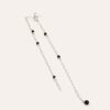 Boucles D'Oreilles YAY Paris | Boucle D'Oreille Longue Satellite - Agate - Argent
