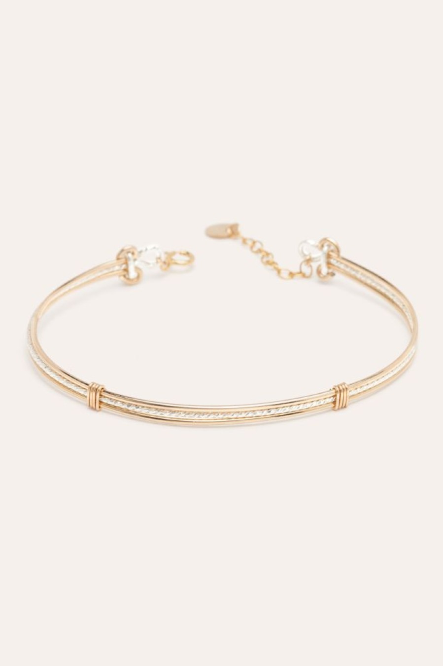 Bracelets YAY Paris | Jonc Diamante Bicolore