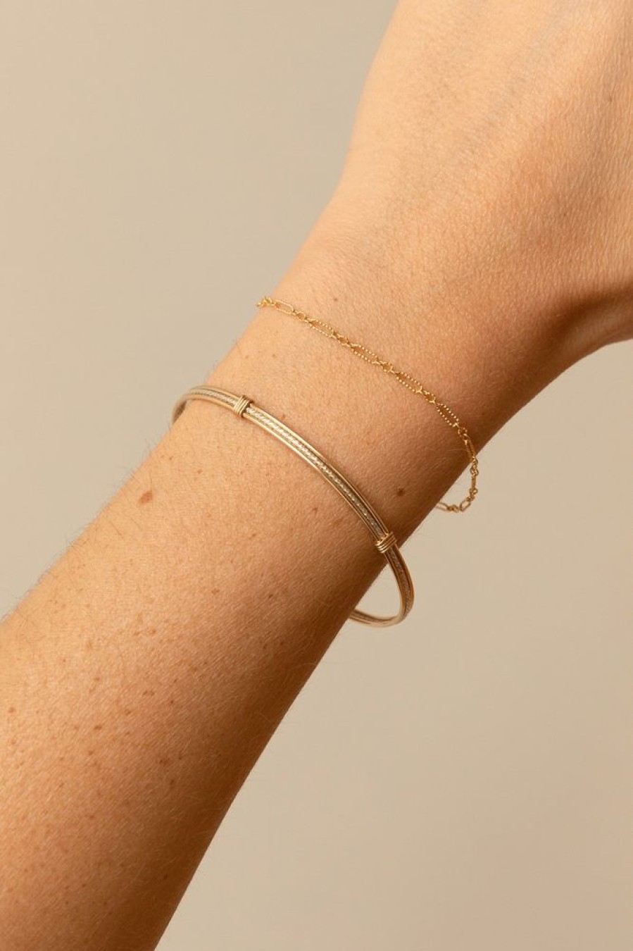 Bracelets YAY Paris | Jonc Diamante Bicolore