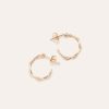 Boucles D'Oreilles YAY Paris | Mini Creoles Torsade