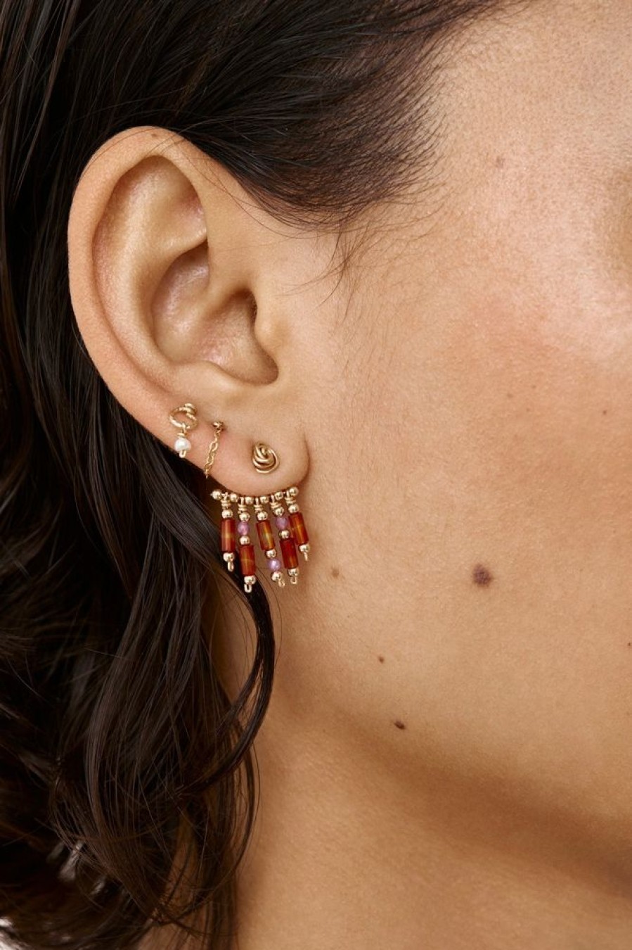 Boucles D'Oreilles YAY Paris | Puces Fleur Torsadee