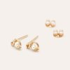 Boucles D'Oreilles YAY Paris | Puces Coquille - Perle De Culture