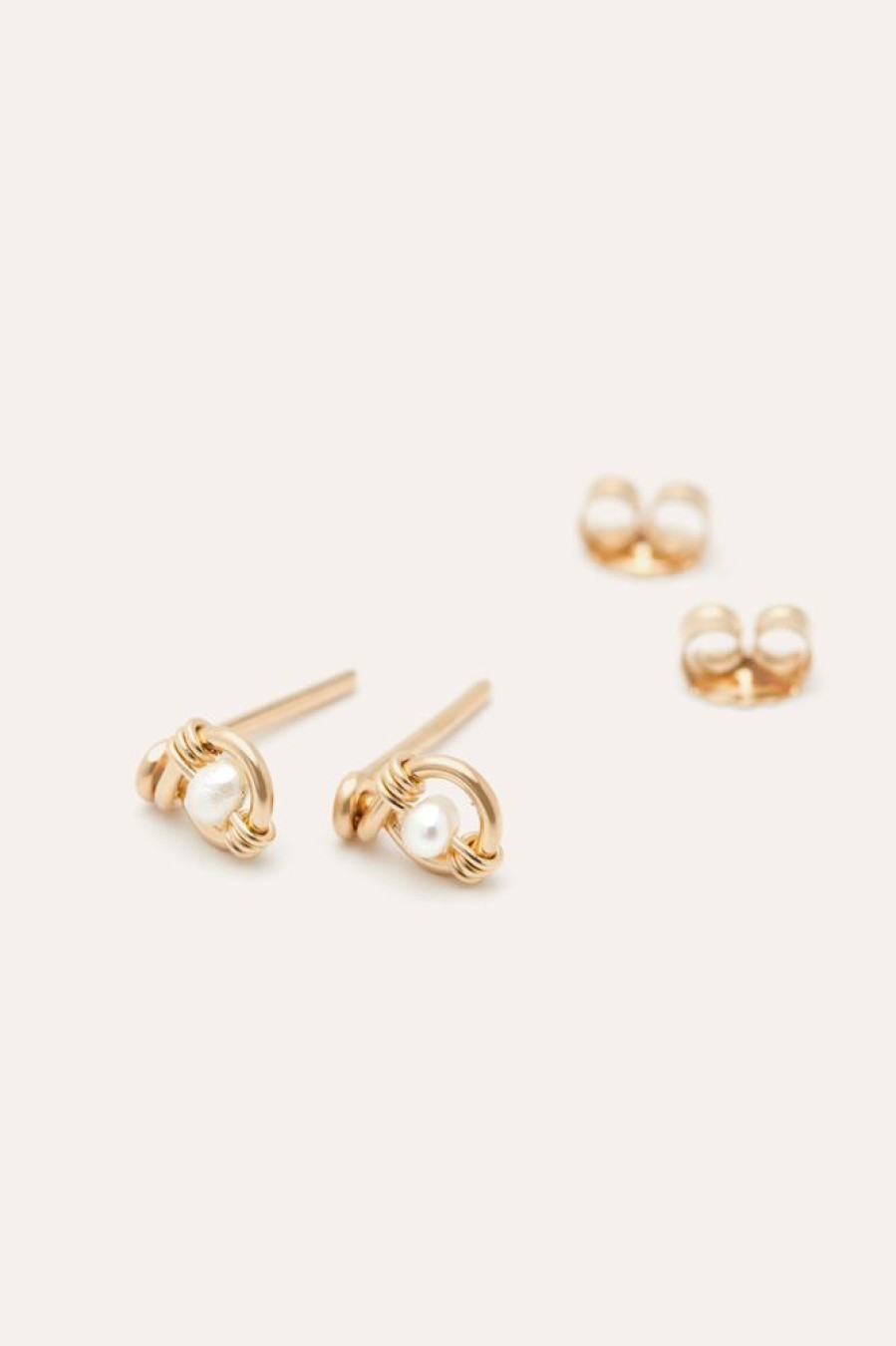 Boucles D'Oreilles YAY Paris | Puces Coquille - Perle De Culture