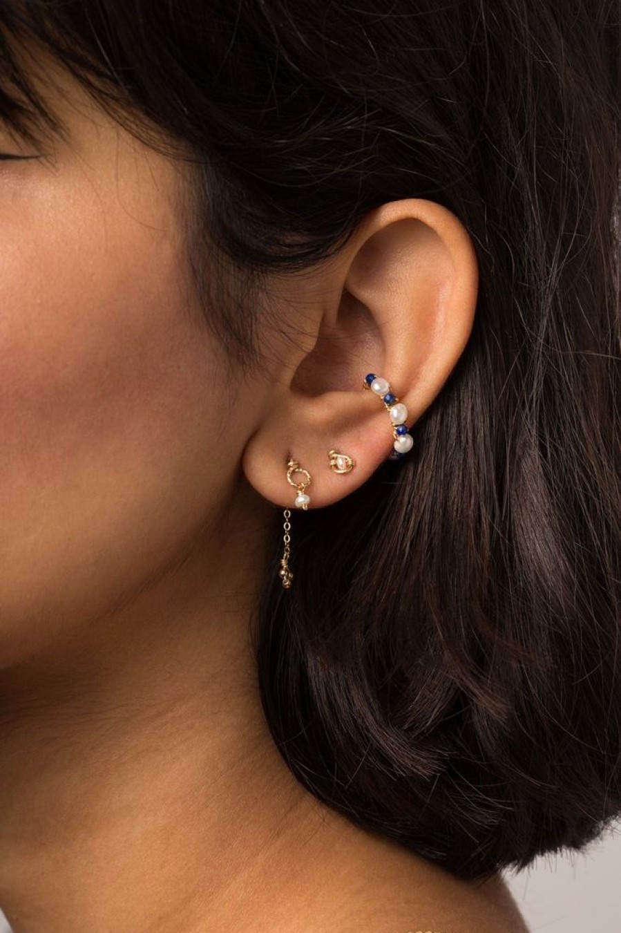 Boucles D'Oreilles YAY Paris | Puces Coquille - Perle De Culture