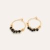 Boucles D'Oreilles YAY Paris | Mini Creoles Dentelle - Agate