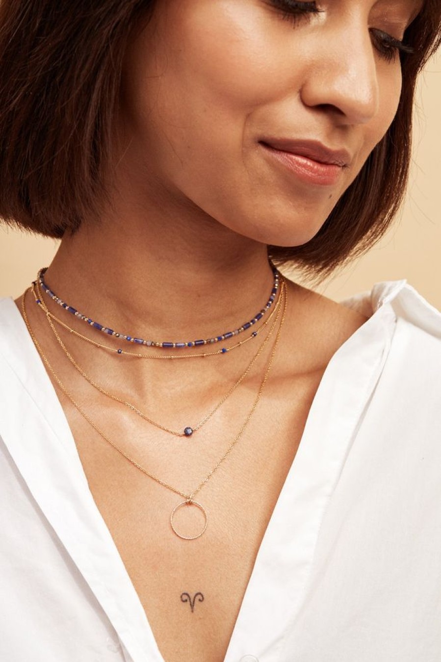 Colliers YAY Paris | Collier Stella - Saphir