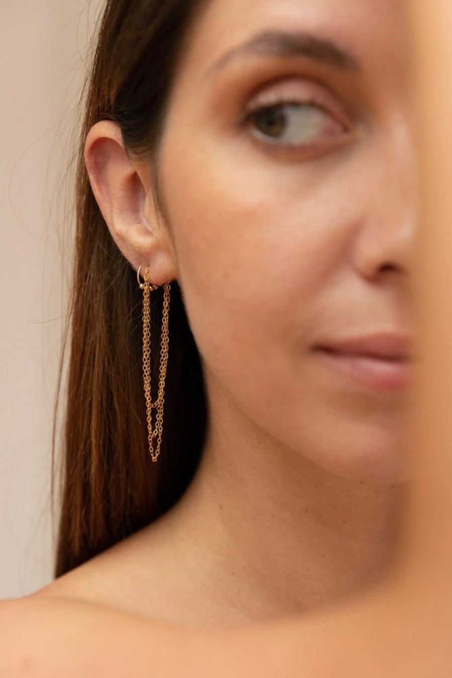 Boucles D'Oreilles YAY Paris | Boucles D'Oreilles Triple Chaines