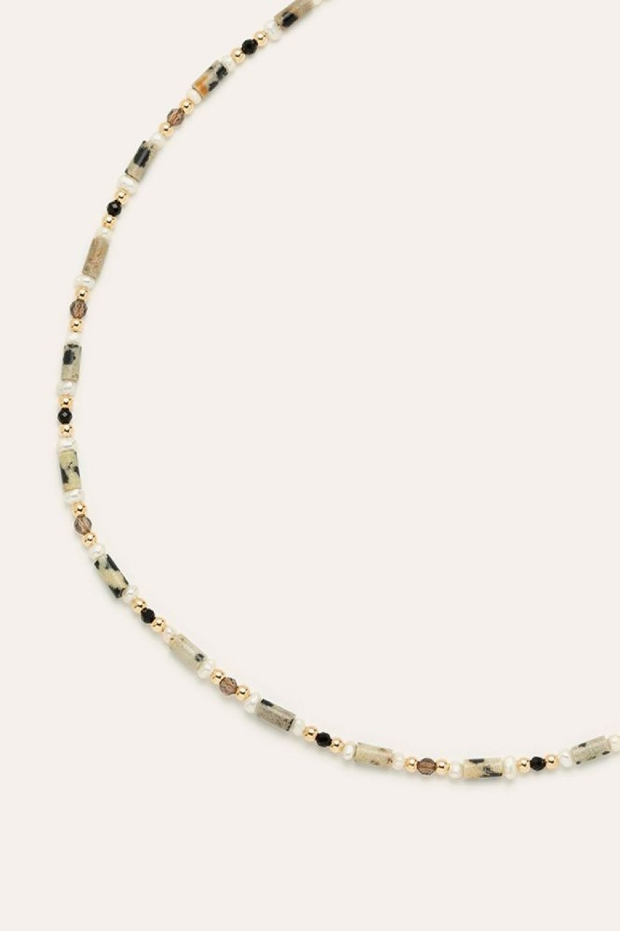 Colliers YAY Paris | Collier-Bracelet Lame - Jaspe Dalmatien