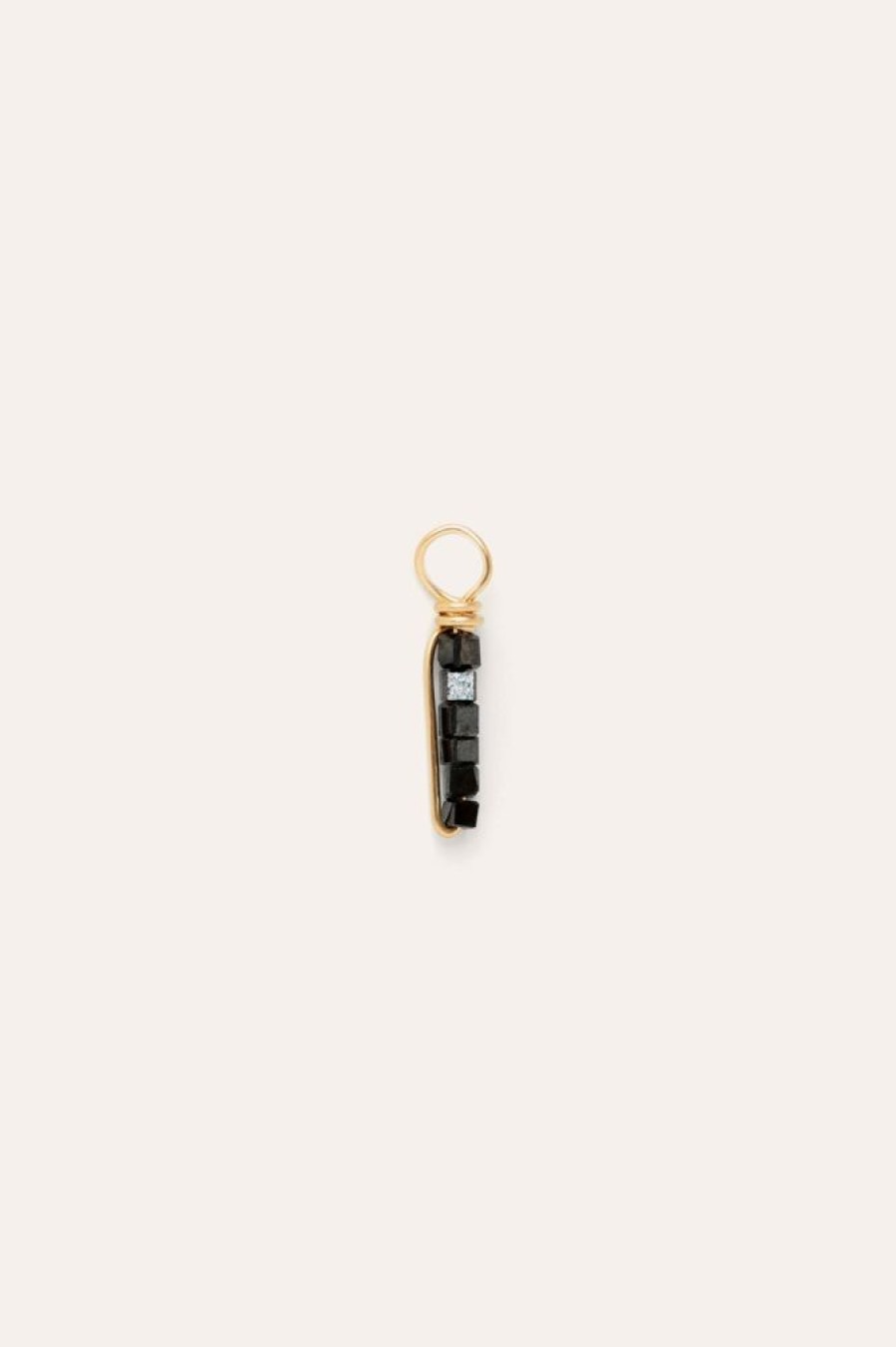 Colliers YAY Paris | Pendentif Pave - Diamants Noirs - Or 750