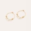 Boucles D'Oreilles YAY Paris | Mini Creoles Dentelle - Cristal De Roche