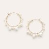 Boucles D'Oreilles YAY Paris | Creoles Ecume - Perles De Culture