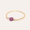 Bagues YAY Paris | Bague Chainette Stella - Rubis
