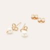 Boucles D'Oreilles YAY Paris | Puces Petale - Perles De Culture