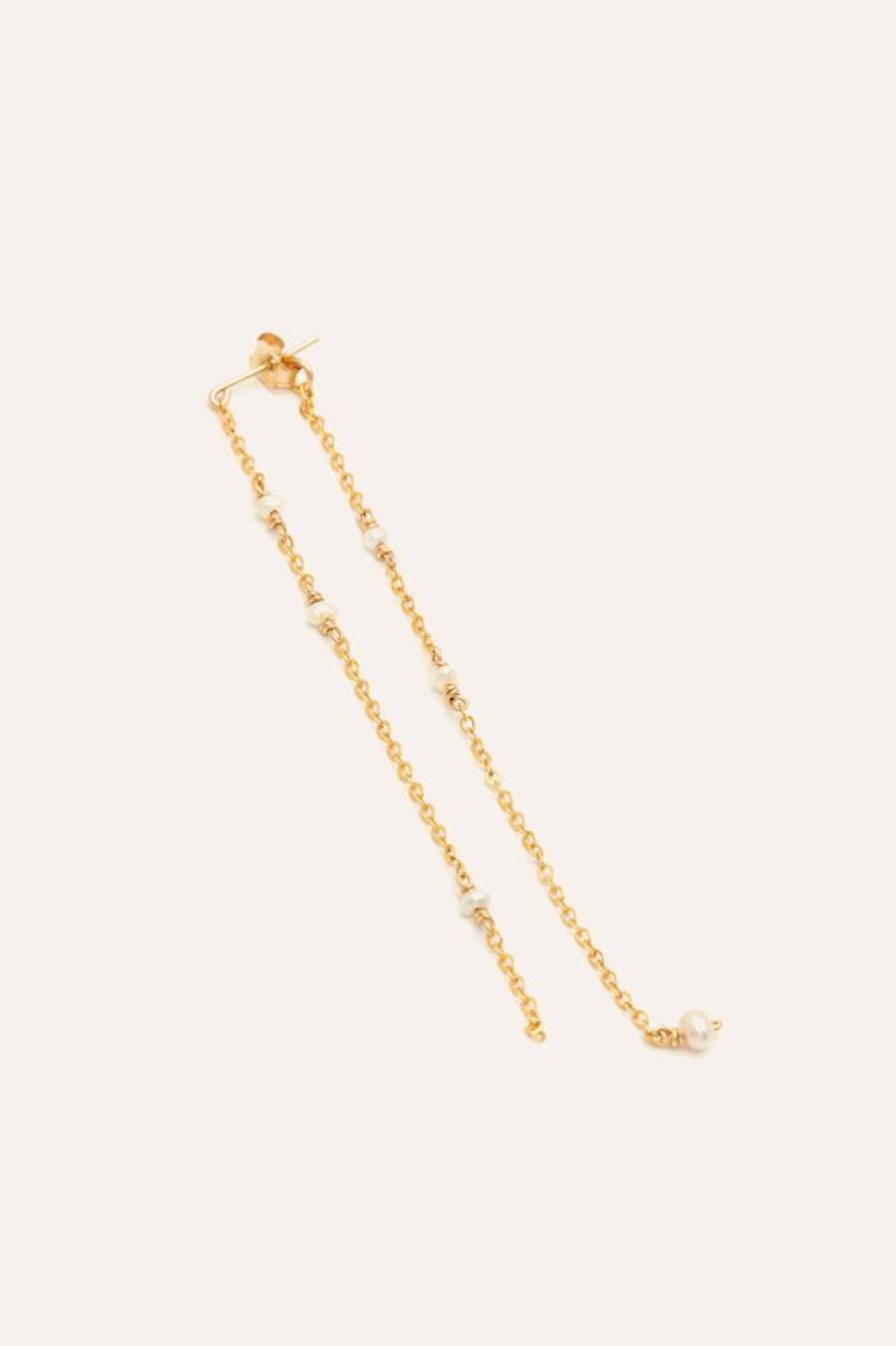 Boucles D'Oreilles YAY Paris | Boucle D'Oreille Longue Satellite - Perle De Culture