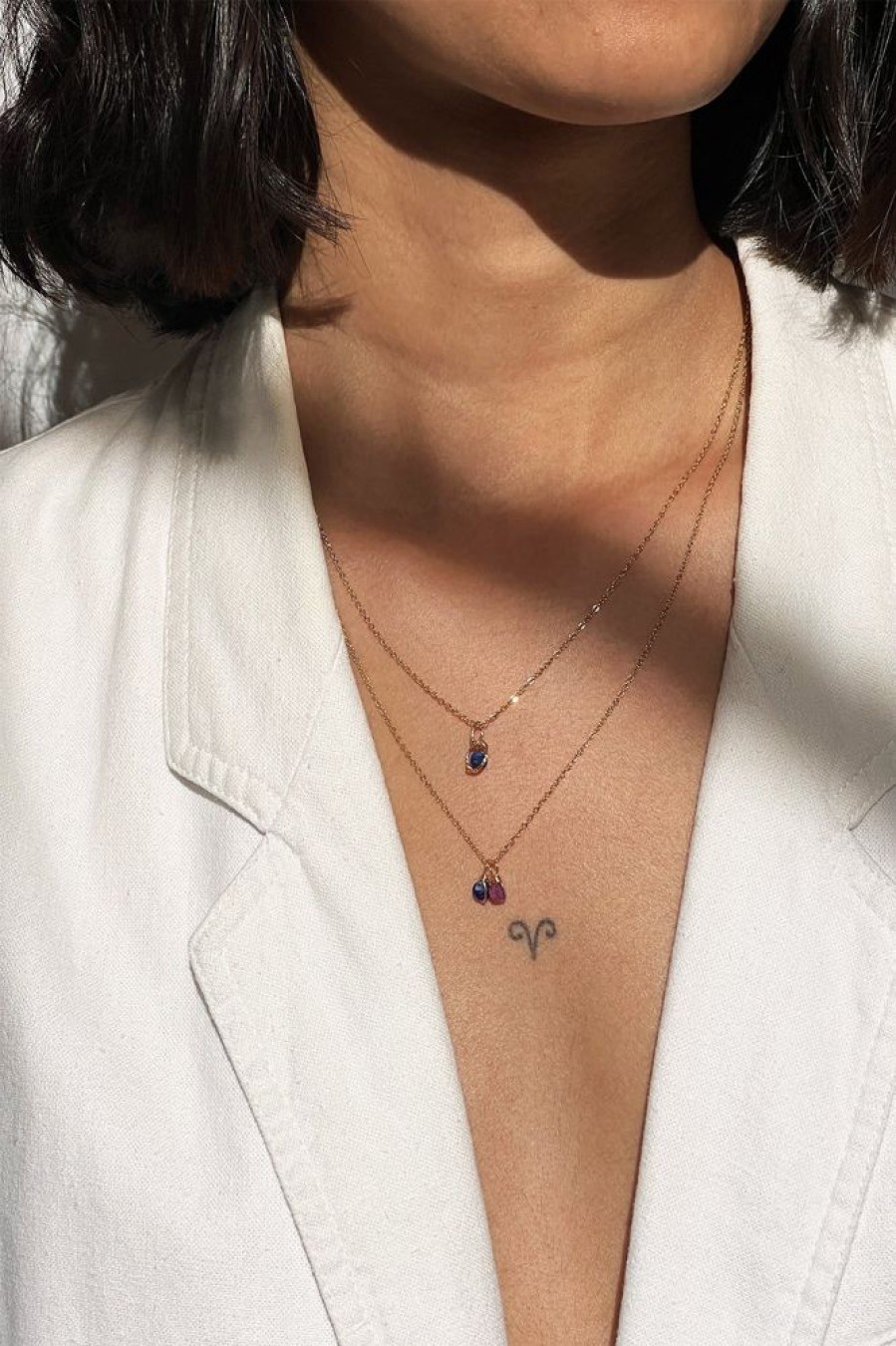 Colliers YAY Paris | Pendentif Enlace - Rubis