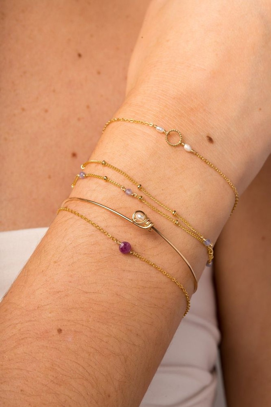 Bracelets YAY Paris | Bracelet Stella - Rubis