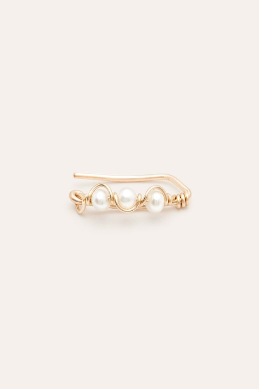 Boucles D'Oreilles YAY Paris | Climber Vague - Perles De Culture
