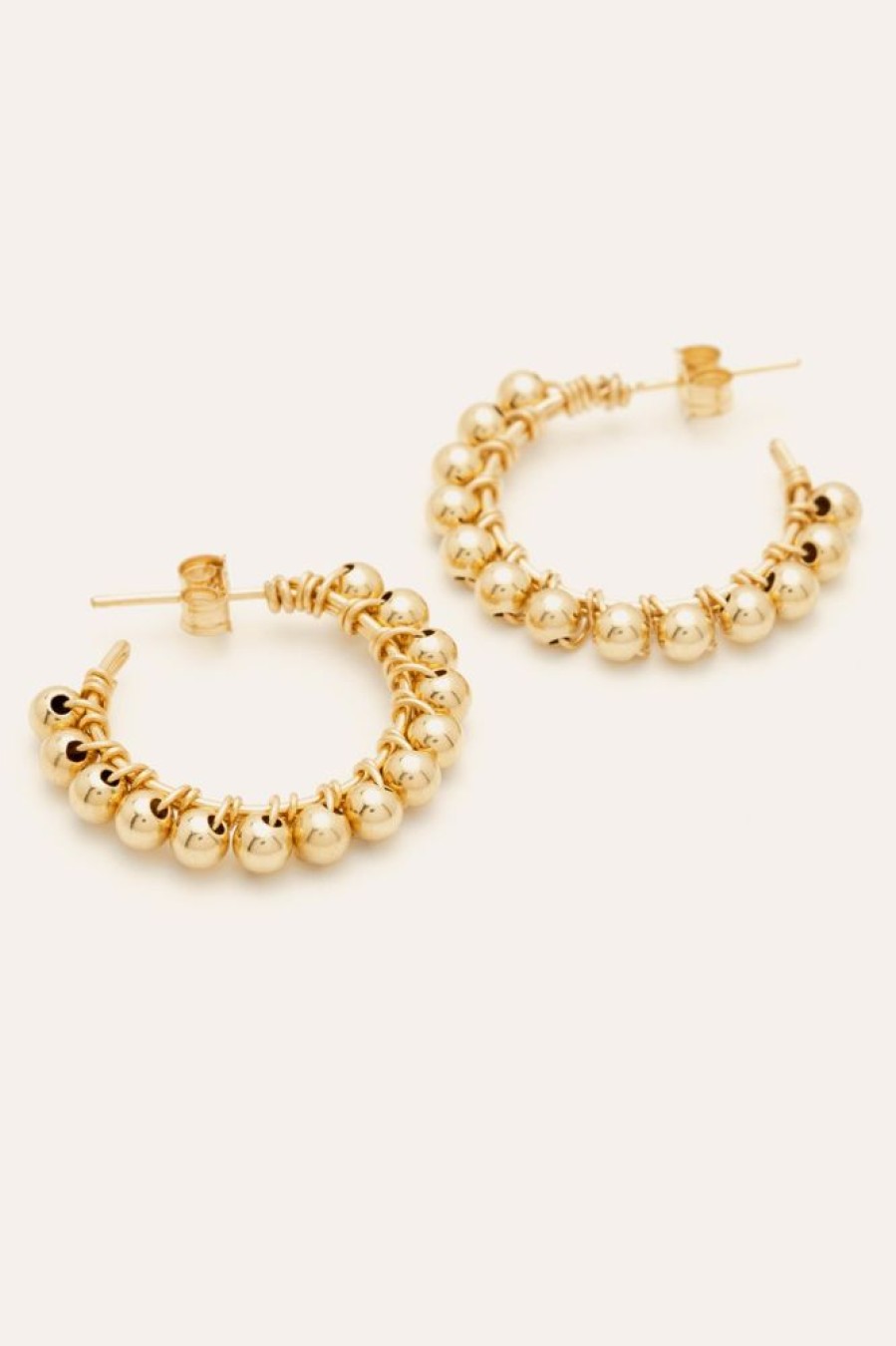 Boucles D'Oreilles YAY Paris | Grandes Creoles Perle