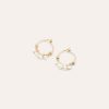 Boucles D'Oreilles YAY Paris | Mini Creoles Dentelle - Perles De Culture