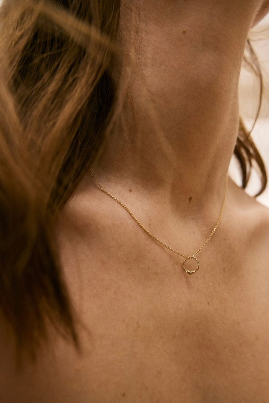 Colliers YAY Paris | Pendentif Anneau Torsade - Or 750