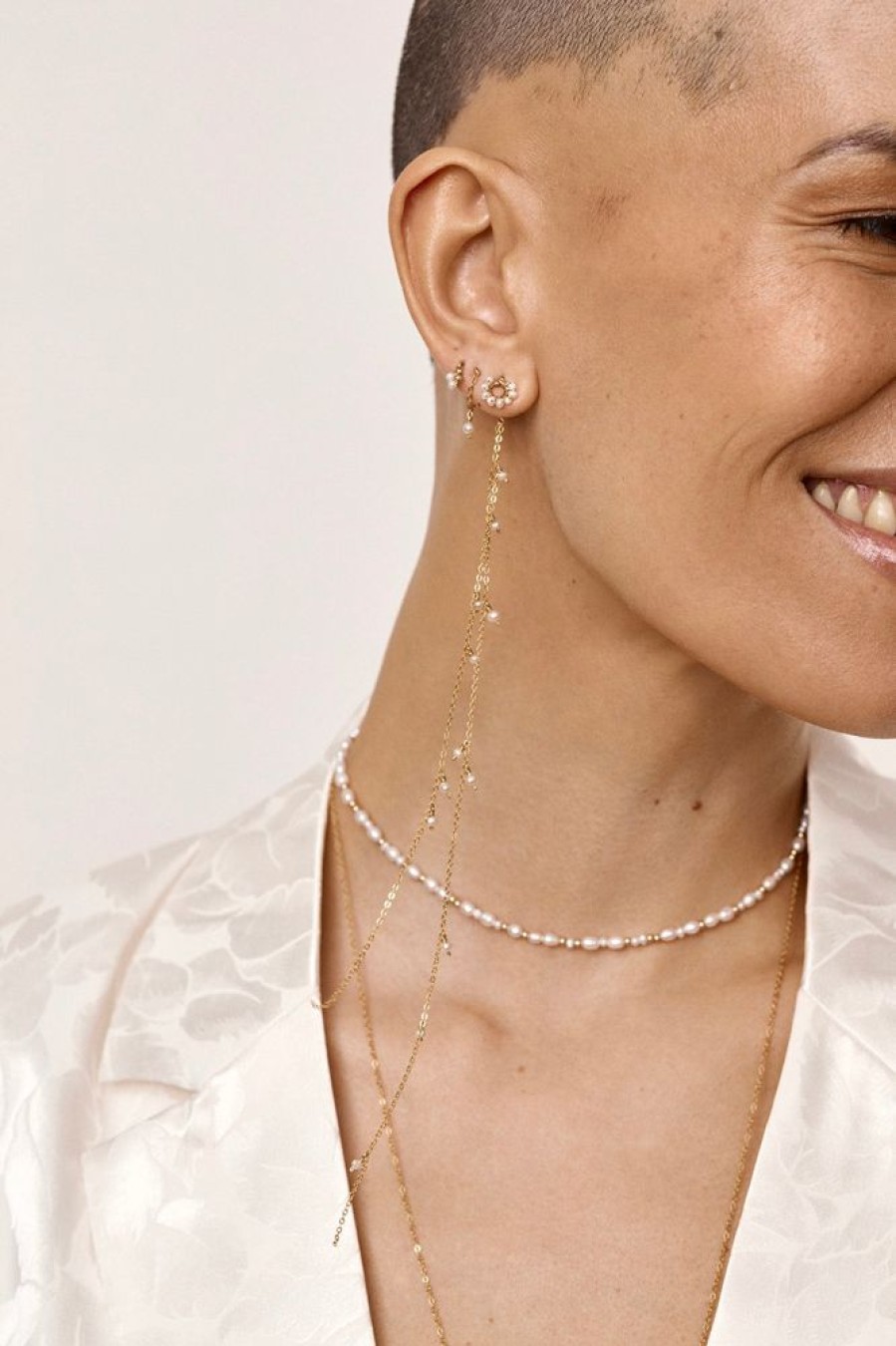 Boucles D'Oreilles YAY Paris | Bijou De Cheveux / Dos De Boucle D'Oreille - Envolee De Perles