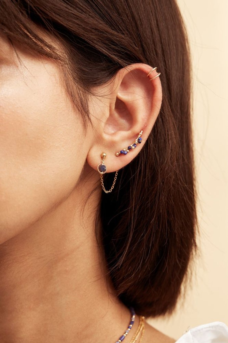 Boucles D'Oreilles YAY Paris | Faux Piercing Double Essentiel