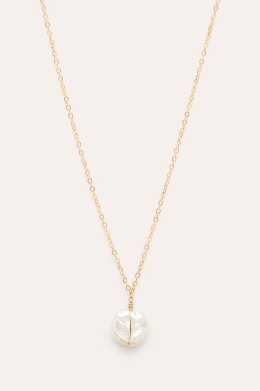 Colliers YAY Paris | Collier Organique - Perle Plate