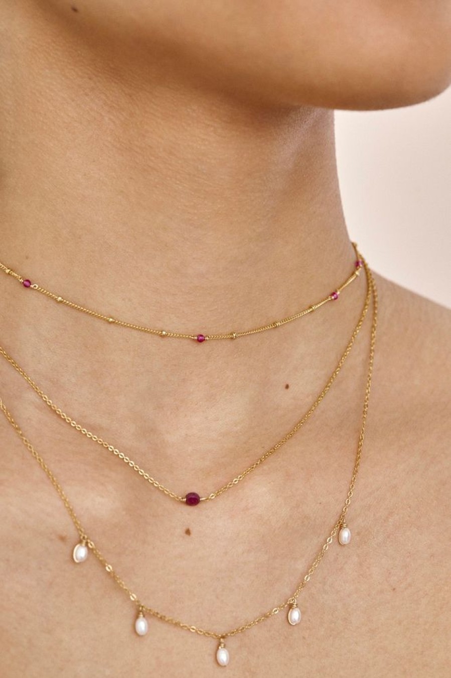 Colliers YAY Paris | Collier Stella - Rubis