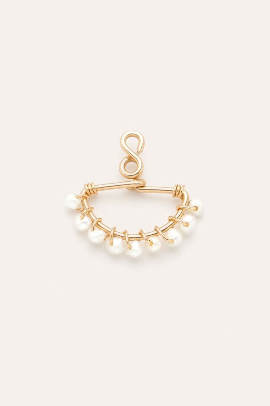 Boucles D'Oreilles YAY Paris | Dos De Boucle D'Oreille Demi-Lune - Perle De Culture