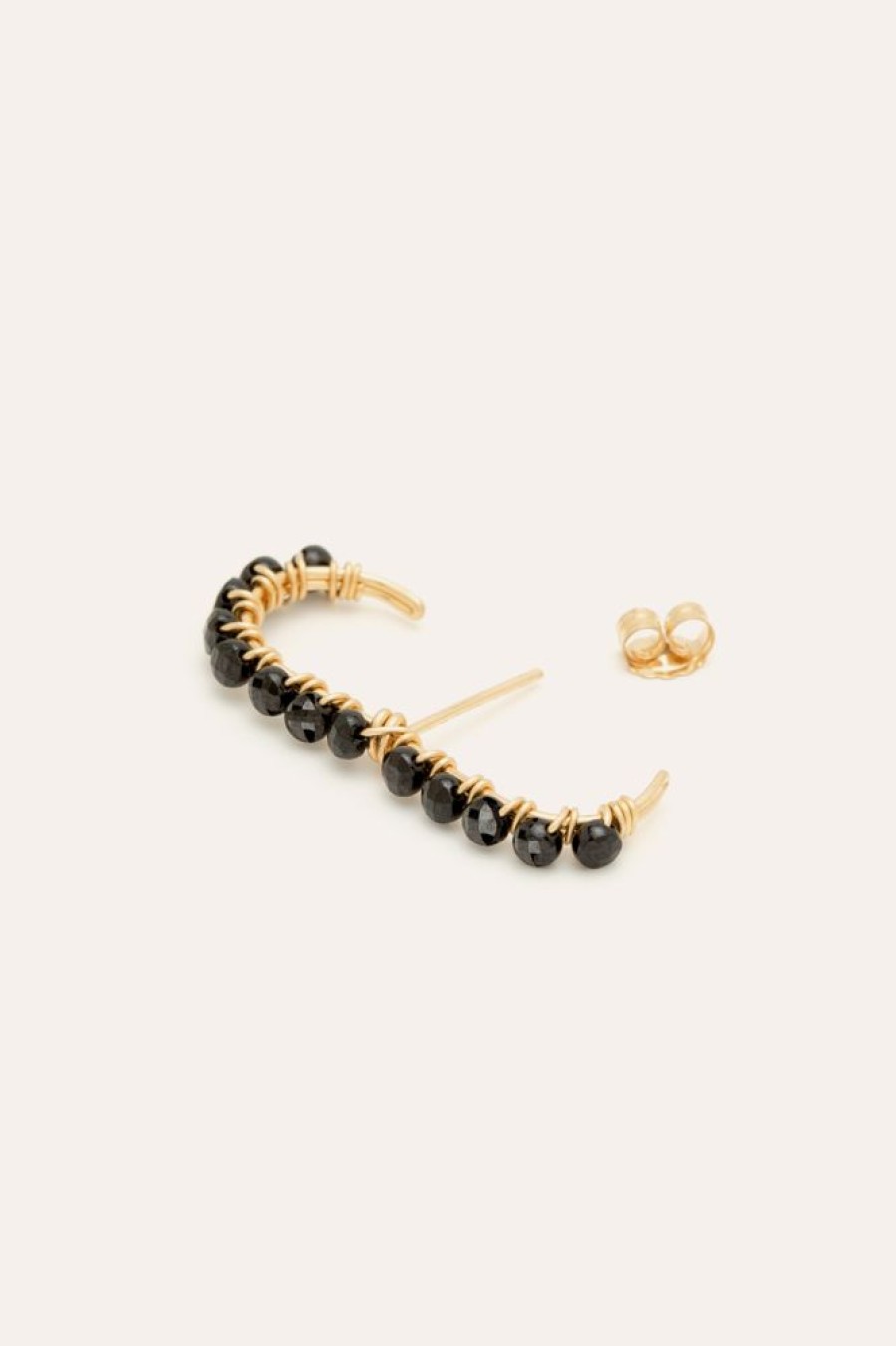 Boucles D'Oreilles YAY Paris | Boucle D'Oreille Illusion Pave - Spinelle