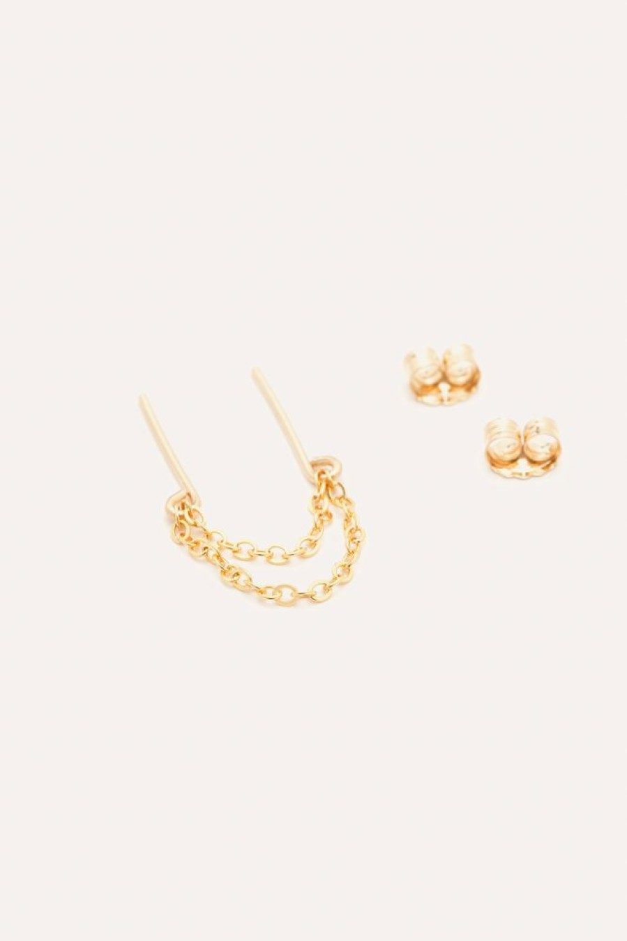 Boucles D'Oreilles YAY Paris | Boucle D'Oreille Jumelle Chaine