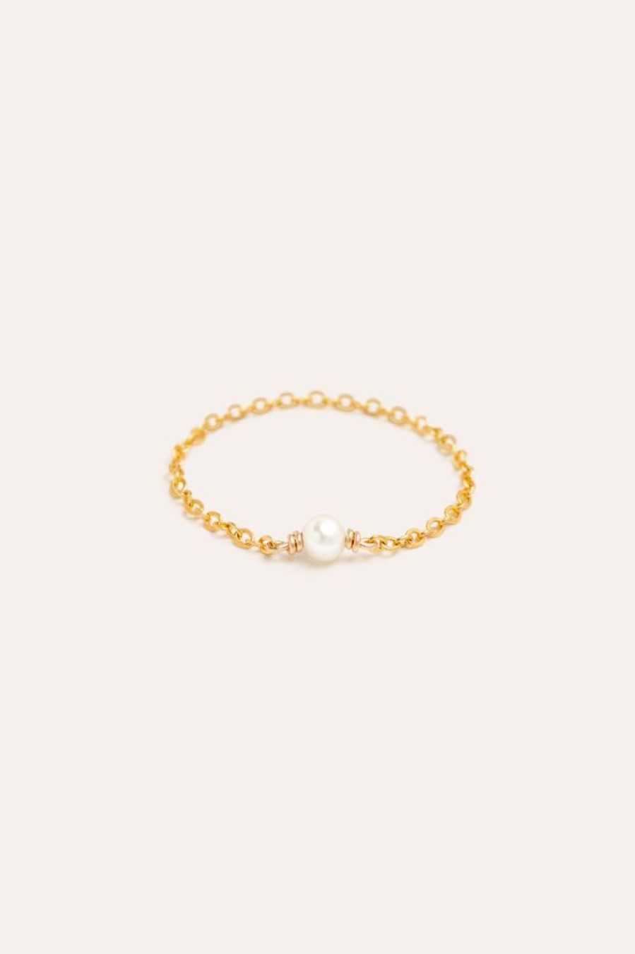 Bagues YAY Paris | Bague Chainette Stella - Perle De Culture