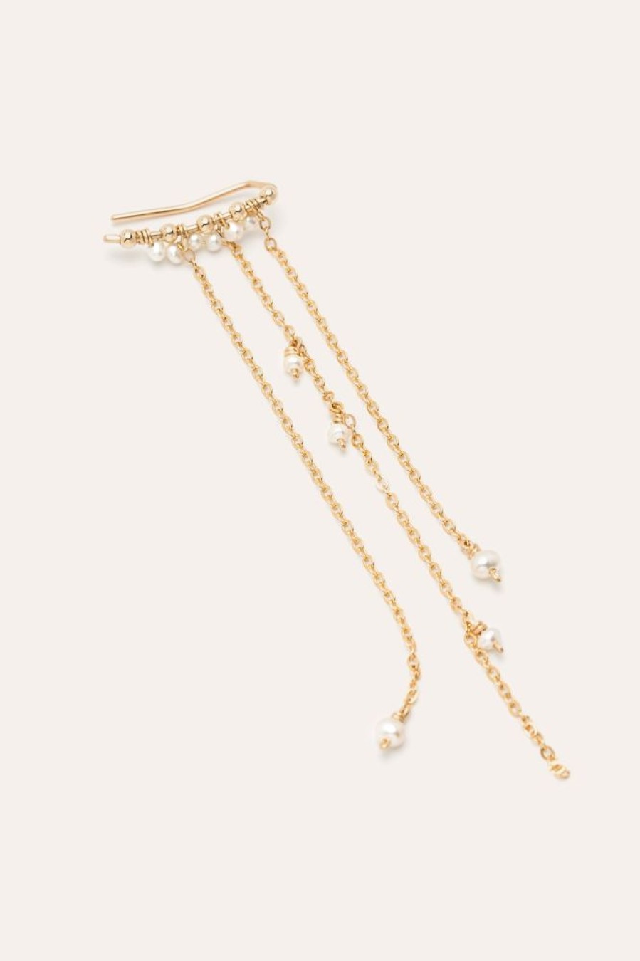 Boucles D'Oreilles YAY Paris | Climber Franges - Envolee De Perles