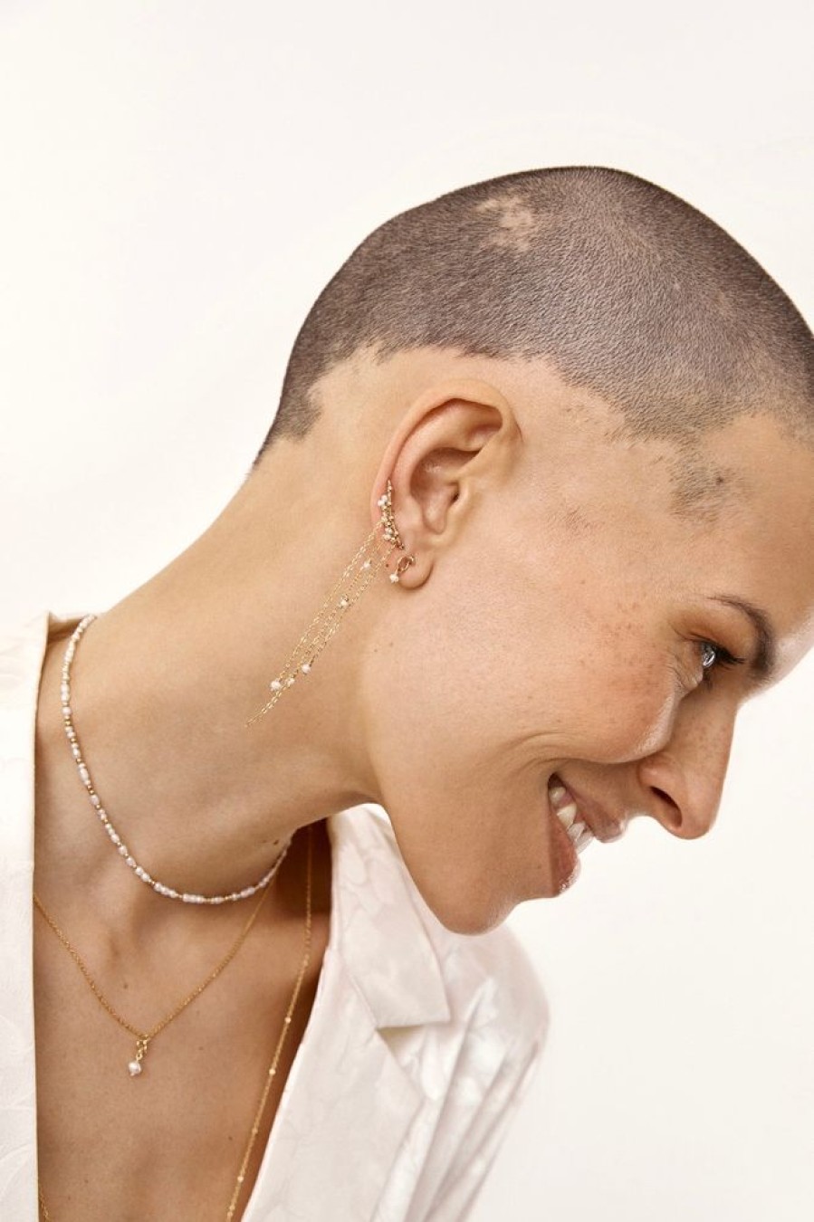 Boucles D'Oreilles YAY Paris | Climber Franges - Envolee De Perles